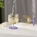 Colored Glass Dessert Coupe Jelly Style Translucent Stem Ice Cream Cup Modern Tableware