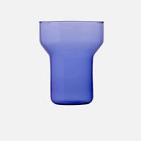 Colorful borosilicate glass kettle set with lid, modern pitcher with cup, pink blue grey clear 