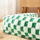 Letifly Lights & Decor - Checker Nest Pet Bed - Plush Checkerboard Dog and Cat Bed Soft Cushioned Pet Lounge Mat