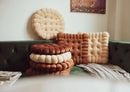 INS Cookie Biscuit Cushion Soft Cute Throw Pillow Square Circle Thicken Seat Decorative Flooring for Living Room Household Chair-Letifly Lights and Decor