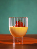 Ribbed borosilicate glass whiskey cocktail espresso cup old fashioned durable glass tumbler