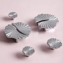 Santaya Brass Cabinet Pulls Cup Flat Chrome Drawer Pulls Kitchen Cupboard Bathroom Dresser Cabinet Knob Hardware Silver Handles-Letifly Lights and Decor