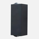LED modern up-and-down wall lamp black aluminum outdoor indoor warm white anti-rust wall sconce