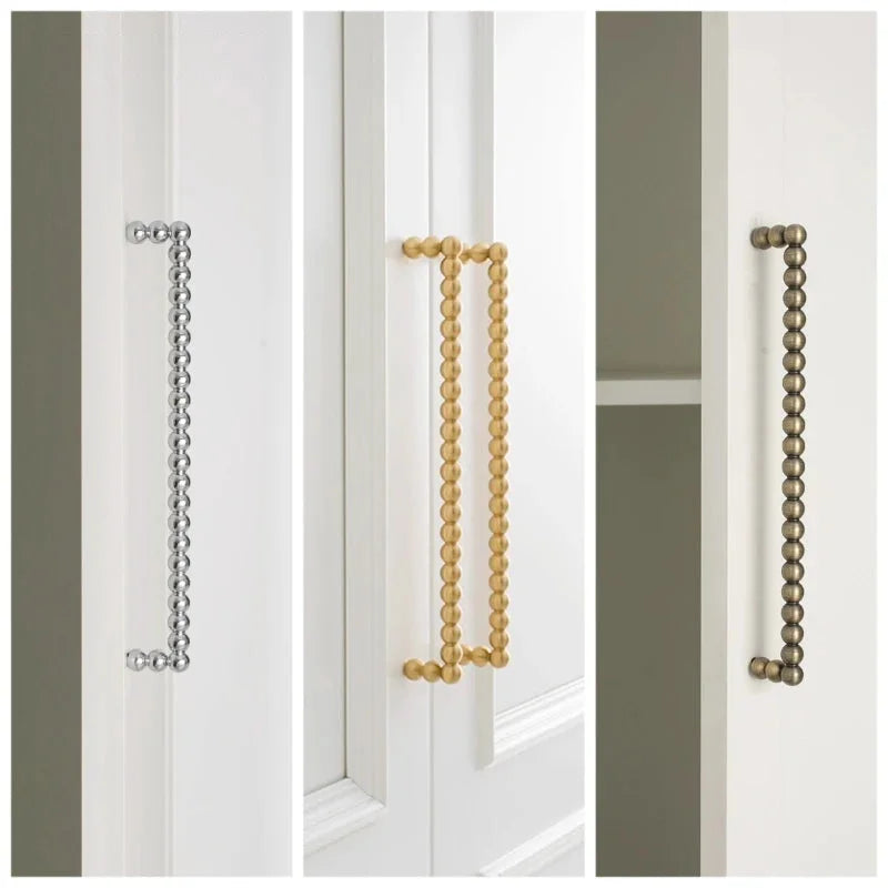 Tinhob Solid Brass Small Round Ball Handle Cabinet Wardrobe Drawer Knobs/ Shoe Cabinets for Drawers Kitchen Handles Accessories-Letifly Lights and Decor