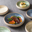 KINGLANG 1pcs 3Colors Creative Kiln Glaze Ceramic Plate Japanese Sushi Sashimi Plate Dish Salad Plate-Letifly Lights and Decor