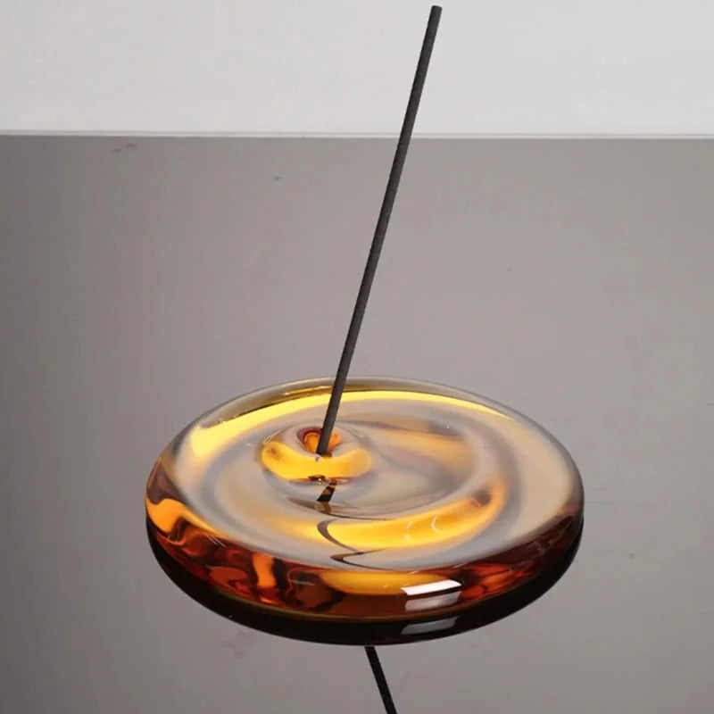 Molten Amber Incense Holder
