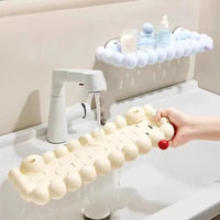 Plastic Cloud Suction Cup Storage Rack Punch Free Large Capacity Cosmetics Storage Rack Space Saving Removable-Letifly Lights and Decor