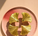 Ginkgo Leaf Brass Cabinet Door Handle Creative Personality Solid Wardrobe Nordic Gold Drawer Cabinet Handle Home Hardware-Letifly Lights and Decor
