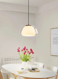 Danish Jelly Glass Lustre Pendant Lights Modern Simple Bedroom Bedside Hanging Lamp Living Room Glass Dining Room Home Decor-Letifly Lights and Decor