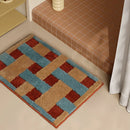 Tufted Bathmat Soft Grids Geometric Mat Bathroom Rug Carpet Function Entrance Floor Anti Slip Pad Aesthetic Home Room Decor-Letifly Lights and Decor