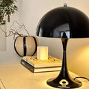 Table lamp dome silhouette glossy finish mid century style mushroom table lamp