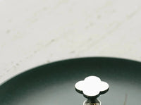 Letifly Lights & Decor - Clover Brass Cabinet Knob - Four-lobed clover-shaped brass cabinet knob with polished metallic finish