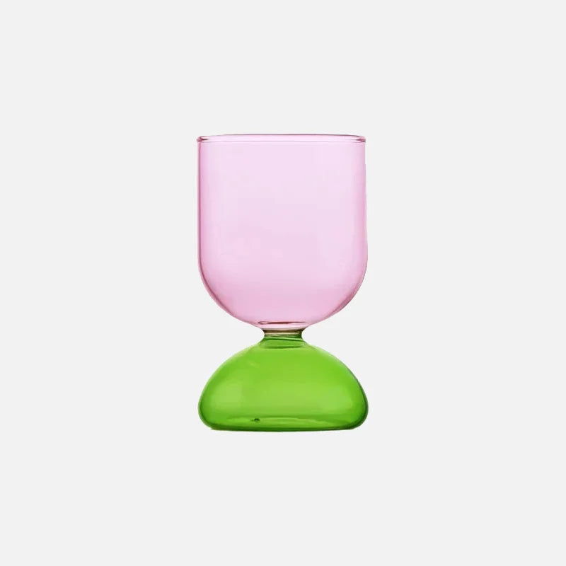 Colorful borosilicate glass water jug and cup set high temperature resistant modern colorful drinkware kitchen table pitcher with lid