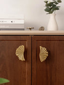 SBrass Cabinet Pulls Cup Flat Vintage Drawer Pulls Kitchen Cupboard Bathroom Dresser Cabinet Knob Hardware Antique Brass Handles-Letifly Lights and Decor