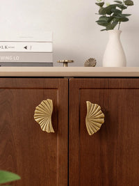 SBrass Cabinet Pulls Cup Flat Vintage Drawer Pulls Kitchen Cupboard Bathroom Dresser Cabinet Knob Hardware Antique Brass Handles-Letifly Lights and Decor