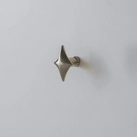 Letifly Lights & Decor - Nova Cabinet Pull - Solid Brass Cabinet Handle Polished Titanium Silver Star Pull Hardware