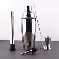 5-Piece Stainless Steel Cocktail Shaker set 700ml Bartender Kit Cocktail Tools Set Cocktail Shaker-Letifly Lights and Decor