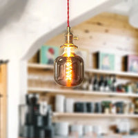 Letifly Lights & Decor - The Smoke Spiral Filament Bulb - Mirror gray LED filament bulb with decorative spiral filament and warm ambient glow
