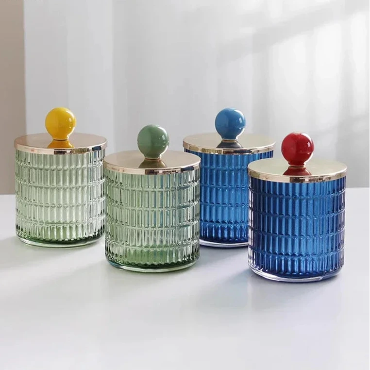 Vista Knob Glass Canisters-Letifly Lights and Decor