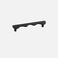 Brass Wave Shape Cabinet Handles Modern Drawer Pulls Gold/Black Furniture Handles for Kitchen Wardrobe Door-Letifly Lights and Decor