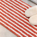 Tufting Stripe Bathrooom Mat Bedroom Rug Soft Fluffy Geometric Bathmat Bedside Carpet Floor Anti Slip Pad Home Decor 40x70cm-Letifly Lights and Decor