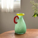 Luxury Single Ear Dual Color Glass Vase