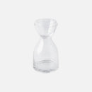 Nordic face glass carafe set clear green hourglass pitcher matching lid minimalist bedside water jug