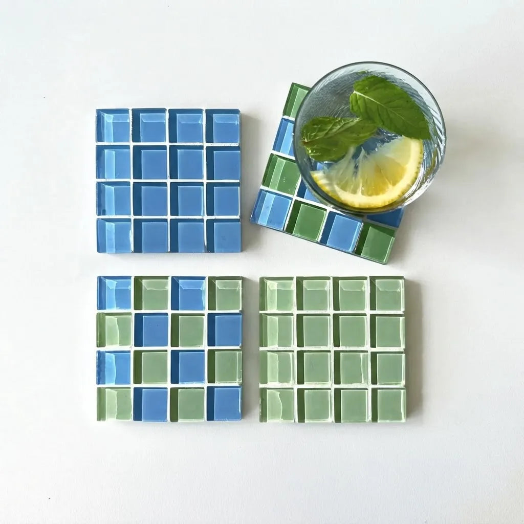 Color Tile Coaster Set