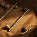 Bronze Brass + Walnut Wood Cabinet Handle and Knob Drawer Knobs T Bar Bedroom Kitchen Cupboard Hardware / Drawer Handles-Letifly Lights and Decor