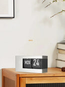 European Style Table Clocks with Calendar Mechanical Page Turning Clock Retro Desktop Clock for Home Living Room Office Decor-Letifly Lights and Decor