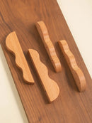 Modern Kitchen Storage Cabinet Pulls Black Walnut Furniture Handles Cupboard Wardrobe Drawer Door Children's Room Wood Handles-Letifly Lights and Decor