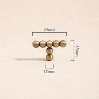 Tinhob Solid Brass Small Round Ball Handle Cabinet Wardrobe Drawer Knobs/ Shoe Cabinets for Drawers Kitchen Handles Accessories-Letifly Lights and Decor