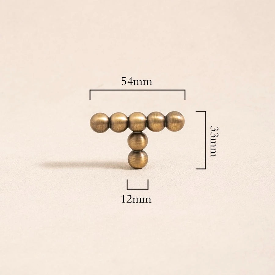 Tinhob Solid Brass Small Round Ball Handle Cabinet Wardrobe Drawer Knobs/ Shoe Cabinets for Drawers Kitchen Handles Accessories-Letifly Lights and Decor