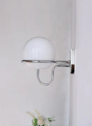 Kinetic Orb Wall Light - Letifly Lights and Decor - Modern Wall Light Glass Orb Curved Metal Arm Bauhaus Style Ambient Lighting