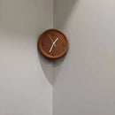 Ins Quiet Wall Clock 8inch Non-Ticking Punch-Free Corner Wall Clock Wall Decor Bedroom Technology Luxury Art Home Decoration-Letifly Lights and Decor