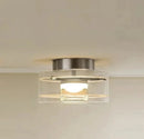 Letifly Lights & Decor - Luminary Drum LED Flush Mount Light - Modern circular ring ceiling light with ribbed diffuser and 3-color LED lighting