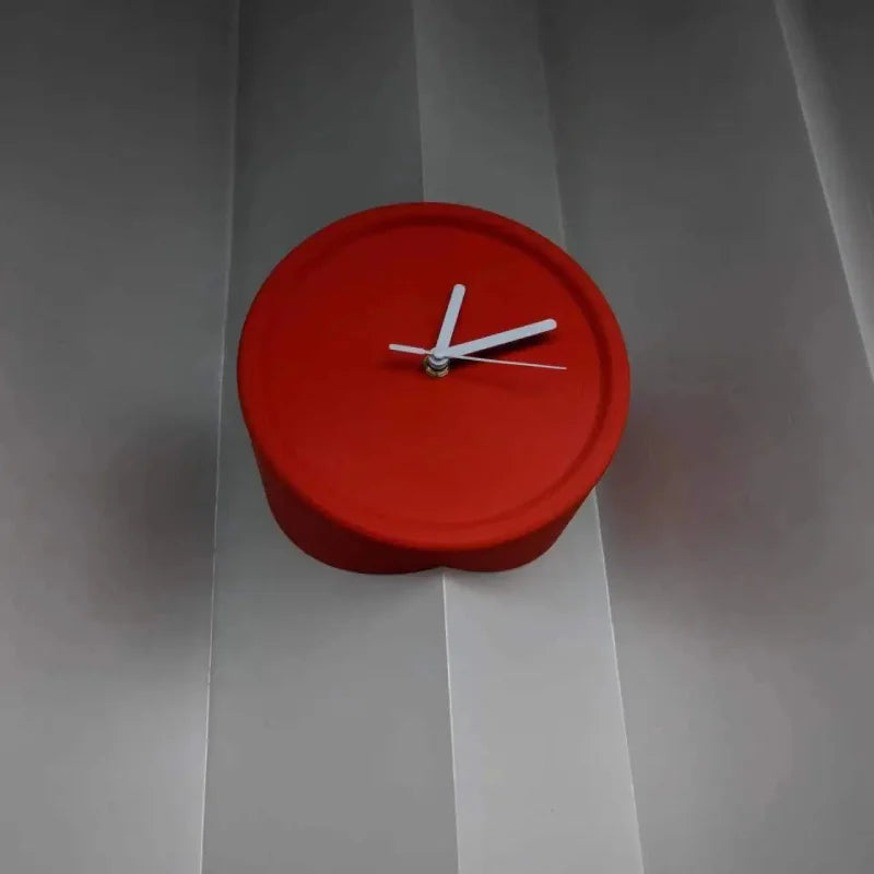 Ins Quiet Wall Clock 8inch Non-Ticking Punch-Free Corner Wall Clock Wall Decor Bedroom Technology Luxury Art Home Decoration-Letifly Lights and Decor