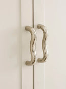 European Minimalist Brass Furniture Handle Cabinet Bar Pulls Bedroom Dresser Bedside Handle Bright Nickel Door Handle Pull-Letifly Lights and Decor