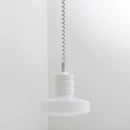 Vintage glass suspension lamp, retro creative white milk glass chandelier with coiled cord, Chromatic Coil Lamp for living room kitchen decor