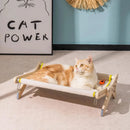 Cat window perch soft plush mount no-drill wood frame
