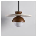 Scandinavian Modern Walnut Wood LED Pendant Light Creative for Bedroom Bedside Ambient Lighting Lamp Ceiling Light Led Lamp-Letifly Lights and Decor