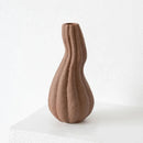 Ceramic Vase Textured Matte Finish Sculptural Neutral Tone Decorative Dried Flower Arrangement