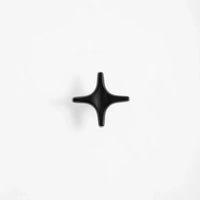 Letifly Lights & Decor - Crossbeam Brass Knobs - Sculptural Brass Cabinet Knobs Cross Shape Antique Gold Black Polished Chrome Hardware