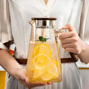 Cold water kettle made of high borosilicate glass for household hospitality, with a large capacity for cold boiled water-Letifly Lights and Decor