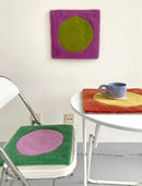 Handmade Colorful Tufting Seat Cushion Soft Square Chair Sofa Pad Hanging Wall Decoration Tapestry Home Office Warm Decor-Letifly Lights and Decor