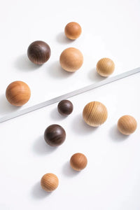 Ball Knob Drawer Pulls Natural Walnut / Ash / Beech Decor Ball Kitchen Cabinet Handles Simple Wooden Furniture Hardware-Letifly Lights and Decor