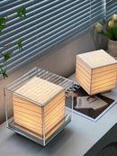 Nordic Minimalist Wabi Sabi Rice Paper Table Lamp Living Room Bedroom Home Decor Indoor Lighting Study Bedside Reading Light-Letifly Lights and Decor