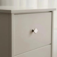 Letifly Lights & Decor - Clover Brass Cabinet Knob - Four-lobed clover-shaped brass cabinet knob with polished metallic finish