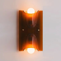 Modern Wall Sconce Curved Design LED Light Single Double Head Ambient Lighting