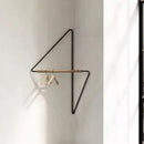Wall rack geometric corner hanger minimalist metal wood coat rack modern storage